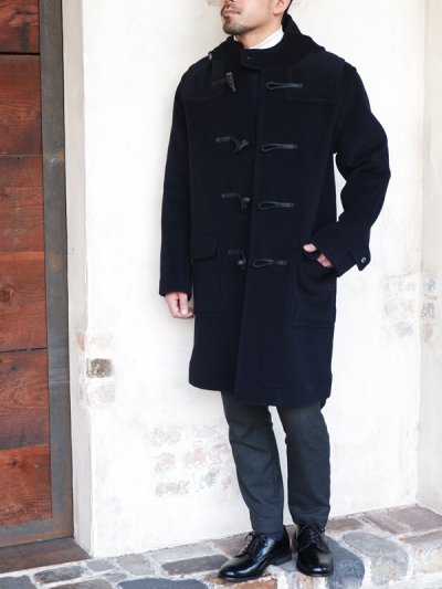 画像10: INVERTERE(インバーティア)LONG LENGTH DUFFLE COAT(ロングレングスダッフルコート)"Joshua Ellis" / Navy(ネイビー)