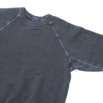 画像4: Good On（グッドオン）Raglan Crew Sweat（ラグランクルースウェット）"Pigment Dye" / Navy（ネイビー）