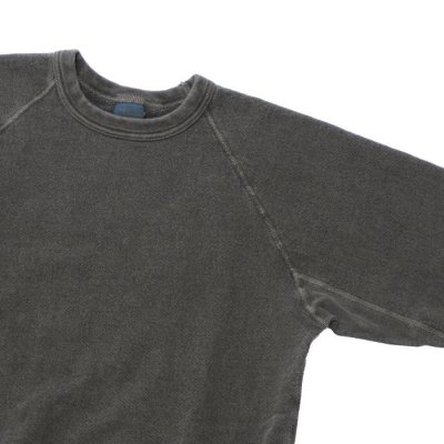 画像4: Good On（グッドオン）Raglan Crew Sweat（ラグランクルースウェット）"Pigment Dye" / Black（ブラック）