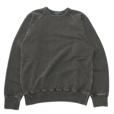 画像1: Good On（グッドオン）Raglan Crew Sweat（ラグランクルースウェット）"Pigment Dye"/Black（ブラック）