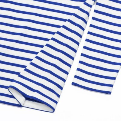 画像5: SAINT JAMES（セントジェームス）OUESSANT（ウエッソン）/NEIGE×GITANE（ホワイト×コバルトブルー）