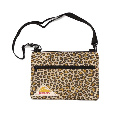 画像2: KELTY（ケルティ）DP FLAT POUCH"SM"（DPフラットポーチSM）/Gold Leopard（ゴールドレオパード）