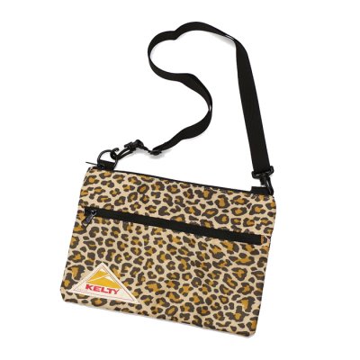 画像1: KELTY（ケルティ）DP FLAT POUCH"SM"（DPフラットポーチSM）/Gold Leopard（ゴールドレオパード）