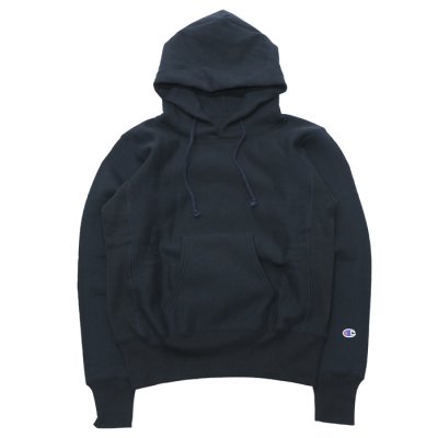 画像1: Champion（チャンピオン）REVERSE WEAVE PULLOVER HOODED SWEATSHIRT（リバースウィーブプルオーバースウェットパーカー）/Navy（ネイビー）Made in USA