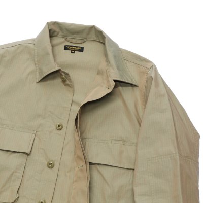 画像3: 『OUTLET』*A VONTADE（アボンタージ）BDU Tropical Jacket（BDUトロピカルジャケット）"Yarn Dyed Ripstop"/ Khaki（カーキ）