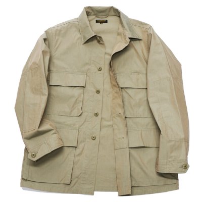 画像1: A VONTADE（アボンタージ）BDU Tropical Jacket（BDUトロピカルジャケット）Yarn Dyed Ripstop/Khaki（カーキ）