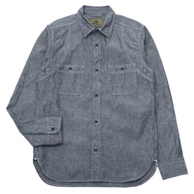 画像1: Nigel Cabourn（ナイジェル・ケーボン）NEW MEDICAL SHIRT（ニューメディカルシャツ）/Indigo（インディゴ）