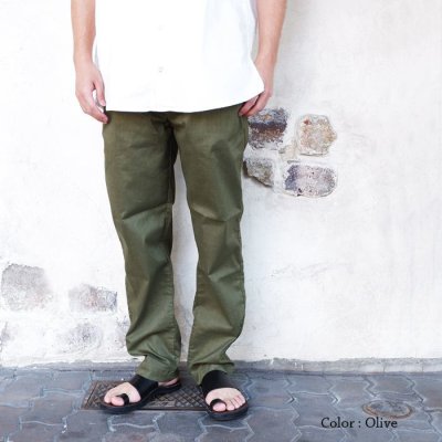 画像9: F.O.B FACTORY（エフオービーファクトリー）EASY PANTS（イージーパンツ）"CL SOLOTEX" / Olive（オリーブ）【裾上げ無料】