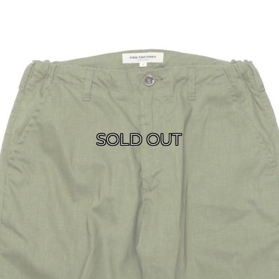 画像2: F.O.B FACTORY（エフオービーファクトリー）EASY PANTS（イージーパンツ）"CL SOLOTEX" / Olive（オリーブ）【裾上げ無料】
