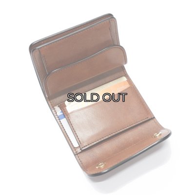 画像6: WILD SWANS（ワイルドスワンズ）ENO（イーノ）ミニ3つ折りウォレット"フルグレインブライドル"/Dark Stain（ダークステイン）