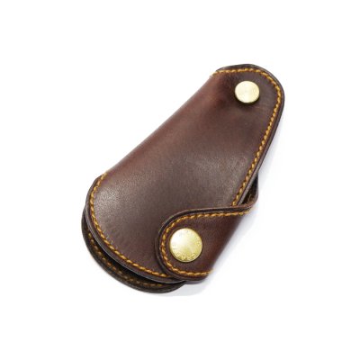 画像1: ARTS&CRAFTS（アーツアンドクラフツ）BRASS SHOEHORN KEYCASE（ブラスシューホーンキーケース）ELBAMATT ACC/Choco（チョコ）