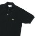 画像7: LACOSTE（ラコステ）Classic Fit Pique Polo Shirt（クラシックフィットピケポロシャツ）/Flamant（フラミンゴ）・Black（ブラック）※Imported from France