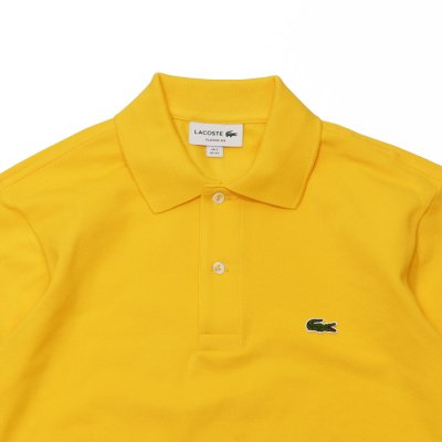 画像3: LACOSTE（ラコステ）Classic Fit Pique Polo Shirt（クラシックフィットピケポロシャツ）"Imported from France" / Wasp（イエロー）※サイズ2のみ