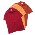 LACOSTE（ラコステ）Classic Fit Pique Polo Shirt（クラシックフィットピケポロシャツ）/Bordeaux（ボルドー）・Orange（オレンジ）・Marron（マロン）※Imported from France