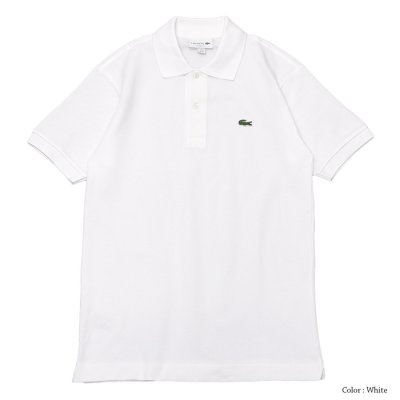 画像2: LACOSTE（ラコステ）Classic Fit Pique Polo Shirt（クラシックフィットピケポロシャツ）/White（ホワイト）・Navy（ネイビー）※Imported from France