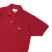 画像4: LACOSTE（ラコステ）Classic Fit Pique Polo Shirt（クラシックフィットピケポロシャツ）/Bordeaux（ボルドー）※Imported from France※サイズ2のみ