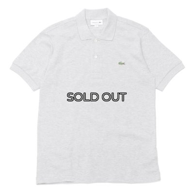 画像1: LACOSTE（ラコステ）Classic Fit Pique Polo Shirt（クラシックフィットピケポロシャツ）"Imported from France" / Silver Chine（杢シルバーグレー）