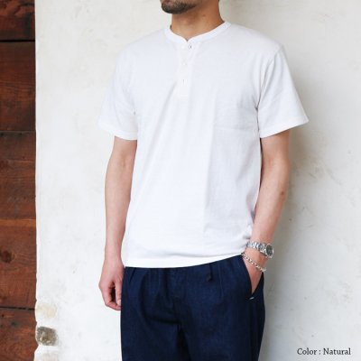 画像8: Good On(グッドオン)Short Sleeve Henley Neck Tee(ショートスリーブヘンリーネックTシャツ)"Pigment Dye" / Navy(ネイビー)