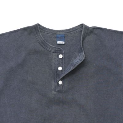 画像3: Good On(グッドオン)Short Sleeve Henley Neck Tee(ショートスリーブヘンリーネックTシャツ)"Pigment Dye" / Navy(ネイビー)