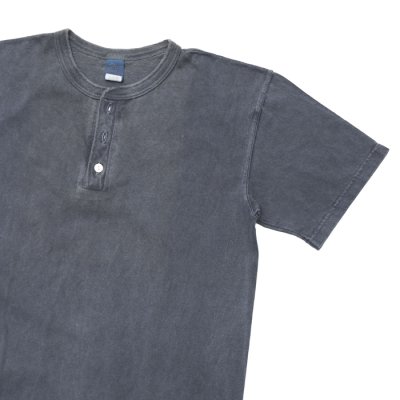 画像4: Good On(グッドオン)Short Sleeve Henley Neck Tee(ショートスリーブヘンリーネックTシャツ)"Pigment Dye" / Navy(ネイビー)