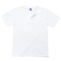 Good On（グッドオン）Short Sleeve Henley Neck Tee（ショートスリーブヘンリーネックTシャツ）"Washed"/White（ホワイト）