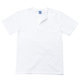 Good On（グッドオン）Short Sleeve Henley Neck Tee（ショートスリーブヘンリーネックTシャツ）"Washed"/White（ホワイト）