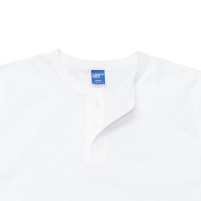 画像3: Good On（グッドオン）Short Sleeve Henley Neck Tee（ショートスリーブヘンリーネックTシャツ）"Washed" / White（ホワイト）