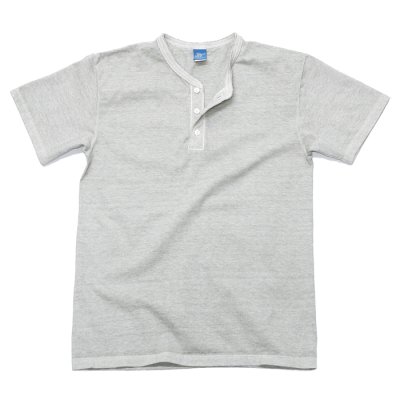 画像1: Good On（グッドオン）Short Sleeve Henley Neck Tee（ショートスリーブヘンリーネックTシャツ）"Pigment Dye"/Ash（アッシュ）