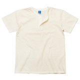 Good On（グッドオン）Short Sleeve Henley Neck Tee（ショートスリーブヘンリーネックTシャツ）"Pigment Dye"/Natural（ナチュラル）