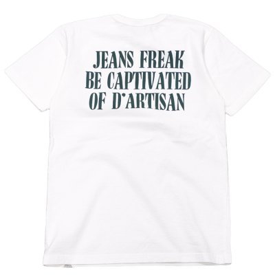 画像2: STUDIO D'ARTISAN（ステュディオ・ダ・ルチザン）USAコットンプリントＴシャツ/ White（ホワイト）