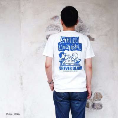 画像6: STUDIO D'ARTISAN（ステュディオ・ダ・ルチザン）USAコットンプリントＴシャツ / Navy（ネイビー）※Sサイズのみ