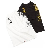 STUDIO D'ARTISAN（ステュディオ・ダ・ルチザン）USAコットンプリントＴシャツ/ White（ホワイト）・Black（ブラック）