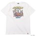 画像2: STUDIO D'ARTISAN（ステュディオ・ダ・ルチザン）インディゴッドUSAコットンプリントＴシャツ/ White（ホワイト）・Navy（ネイビー） (2)