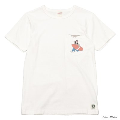 画像1: free rage（フリーレイジ）リサイクルコットンプリントTee"Frank"/White（ホワイト）