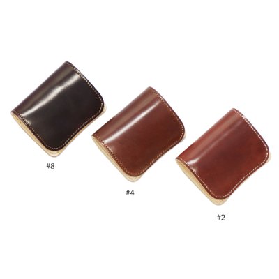 画像8: WILD SWANS（ワイルドスワンズ）Palm（パーム）コンパクトウォレット/#8ダークバーガンディ"シェルコードバン"×ナチュラル"サドルプルアップ"