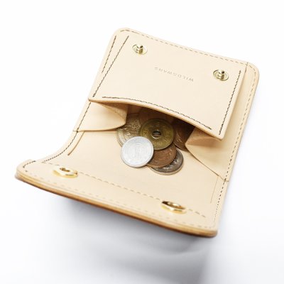 画像7: WILD SWANS（ワイルドスワンズ）Palm（パーム）コンパクトウォレット/#8ダークバーガンディ"シェルコードバン"×ナチュラル"サドルプルアップ"