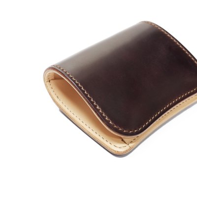 画像4: WILD SWANS（ワイルドスワンズ）Palm（パーム）コンパクトウォレット/#8ダークバーガンディ"シェルコードバン"×ナチュラル"サドルプルアップ"