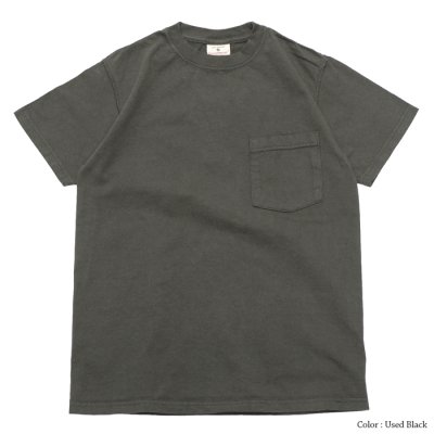 画像2: Goodwear（グッドウェア）Short Sleeve Crew Neck Pocket Tee（ショートスリーブクルーネックポケット付Tシャツ）/Used Black（ユーズドブラック）・Black（ブラック）