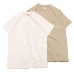 Goodwear（グッドウェア）Short Sleeve Crew Neck Pocket Tee（ショートスリーブクルーネックポケット付Tシャツ）/Natural（ナチュラル）・Greyish Beige（グレイッシュベージュ）