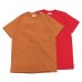 画像1: Goodwear（グッドウェア）Short Sleeve Crew Neck Pocket Tee（ショートスリーブクルーネックポケット付Tシャツ）/Caramel Brown（キャラメルブラウン）・Ruby Red（ルビーレッド） (1)