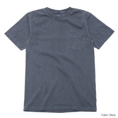 画像2: Good On（グッドオン）Short Sleeve Crew Neck Pocket Tee（ショートスリーブクルーネックポケット付きTシャツ）"Pigment Dye"/Navy（ネイビー）・Black（ブラック）