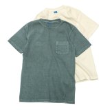 Good On（グッドオン）Short Sleeve Crew Neck Pocket Tee（ショートスリーブクルーネックポケット付きTシャツ）"Pigment Dye"/Natural（ナチュラル）・Slate（スレート）