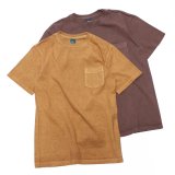 Good On（グッドオン）Short Sleeve Crew Neck Pocket Tee（ショートスリーブクルーネックポケット付きTシャツ）"Pigment Dye"/Mocha（モカ）・Bordeaux（ボルドー）