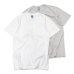 画像1: Good On（グッドオン）Short Sleeve Crew Neck Pocket Tee（ショートスリーブクルーネックポケット付きTシャツ）"Washed"/White（ホワイト）・Metal Grey（メタルグレー） (1)