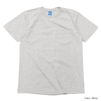画像4: Good On（グッドオン）Short Sleeve Crew Neck Pocket Tee（ショートスリーブクルーネックポケット付きTシャツ）"Washed" / White（ホワイト）・Metal Grey（メタルグレー）