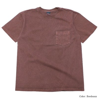 画像4: Good On(グッドオン)Short Sleeve Crew Neck Pocket Tee(ショートスリーブクルーネックポケット付きTシャツ)"Pigment Dye" / Mocha(モカ)・Bordeaux(ボルドー)