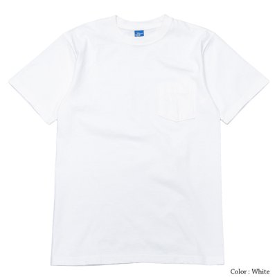 画像2: Good On（グッドオン）Short Sleeve Crew Neck Pocket Tee（ショートスリーブクルーネックポケット付きTシャツ）"Washed"/White（ホワイト）・Metal Grey（メタルグレー）