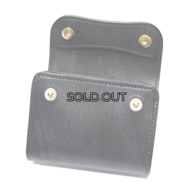 画像4: WILD SWANS（ワイルドスワンズ）ENO（イーノ）ミニ3つ折りウォレット"フルグレインブライドル"/Black（ブラック）