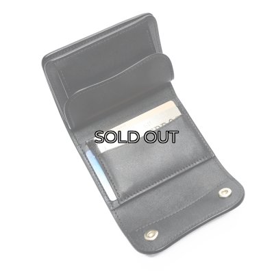 画像6: WILD SWANS（ワイルドスワンズ）ENO（イーノ）ミニ3つ折りウォレット"フルグレインブライドル"/Black（ブラック）