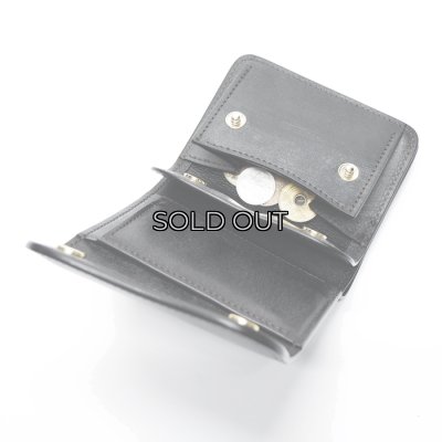 画像8: WILD SWANS（ワイルドスワンズ）ENO（イーノ）ミニ3つ折りウォレット"フルグレインブライドル"/Black（ブラック）